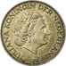 Coin, Netherlands, Juliana, 2-1/2 Gulden, 1960, MS(60-62), Silver, KM:185
