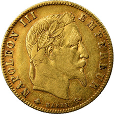 Moneta, Francja, Napoleon III, 5 Francs, 1864, Paris, EF(40-45), Złoto