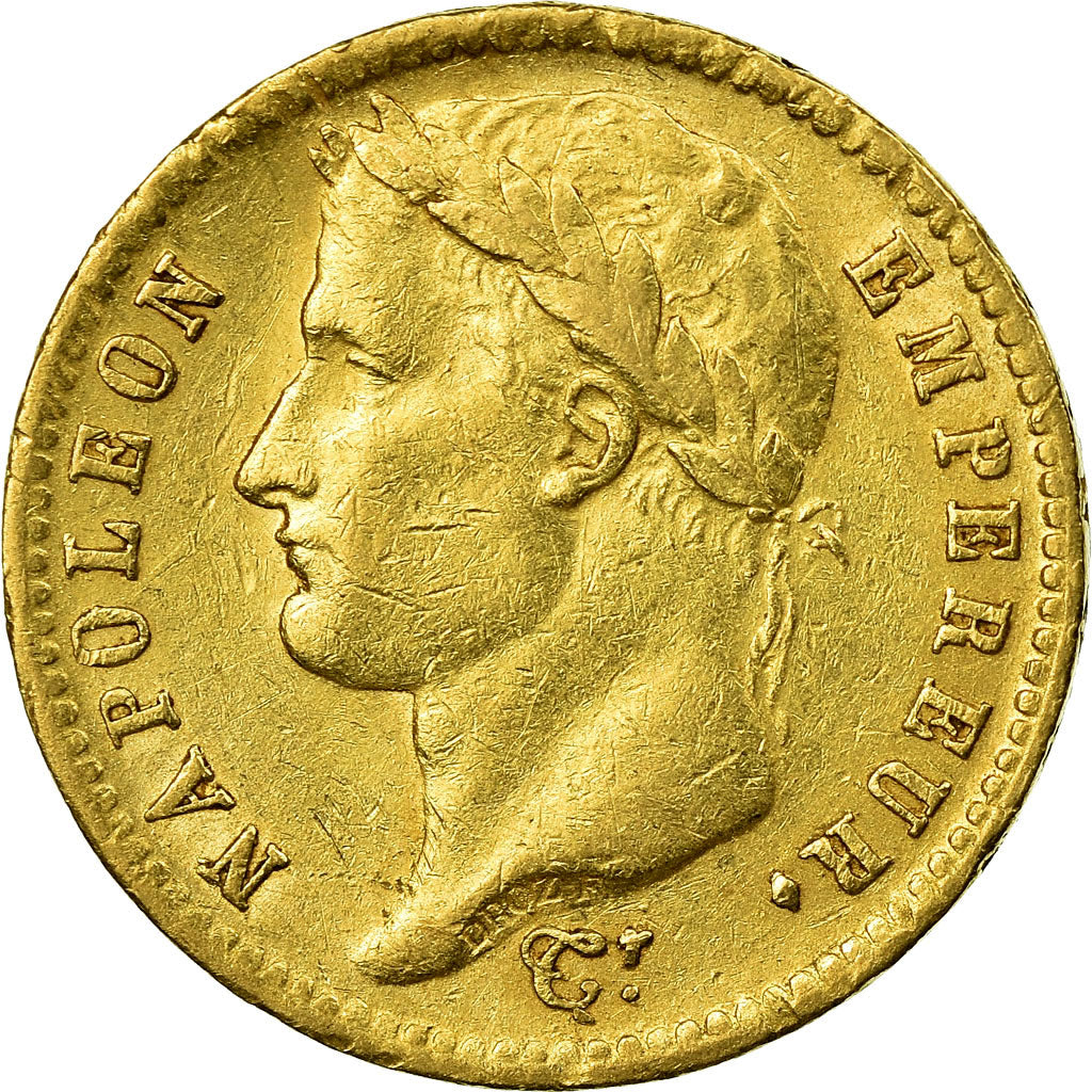 Moneda, Francia, Napoléon I, 20 Francs, 1812, Paris, MBC, Oro, KM:695.1