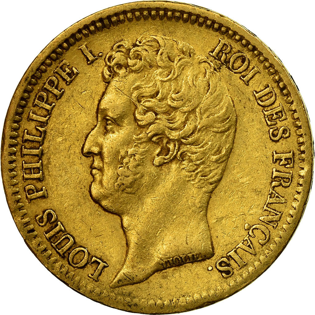 Coin, France, Louis-Philippe, 20 Francs, 1831, Paris, EF(40-45), Gold, KM:739.1