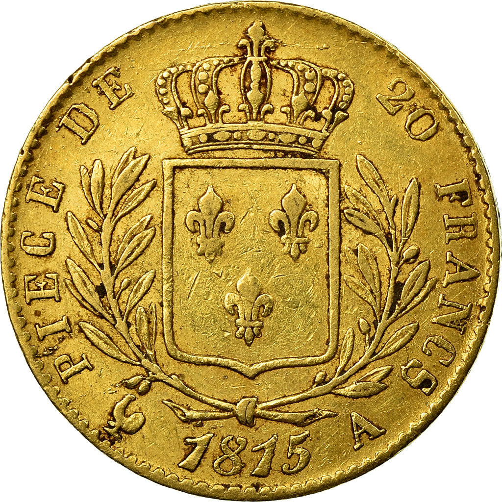 Münze, Frankreich, Louis XVIII, 20 Francs, 1815, Paris, SS, Gold, Gadoury:1026