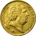Moneda, Francia, Louis XVIII, 20 Francs, 1817, Paris, MBC, Oro, KM:712.1