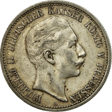 Coin, German States, PRUSSIA, Wilhelm II, 2 Mark, 1906, Berlin, EF(40-45)