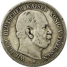 Coin, German States, PRUSSIA, Wilhelm I, 2 Mark, 1876, Berlin, VF(20-25)