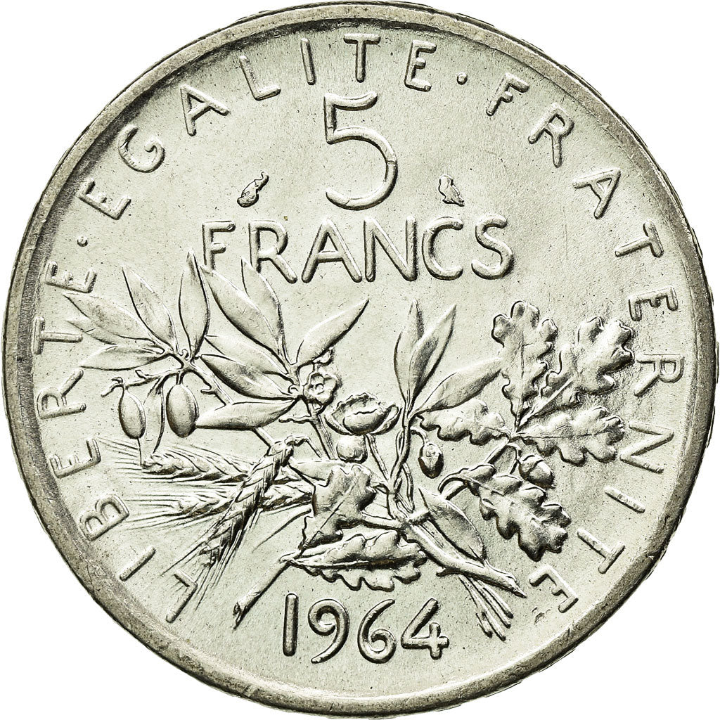 Coin, France, Semeuse, 5 Francs, 1964, Paris, MS(64), Silver, KM:926
