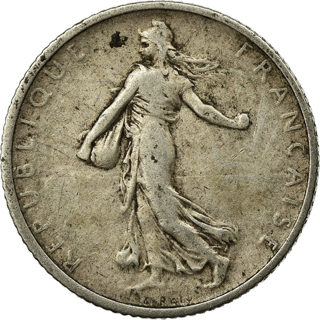 Moneta, Francia, Semeuse, Franc, 1902, Paris, BB, Argento, KM:844.1, Gadoury:467