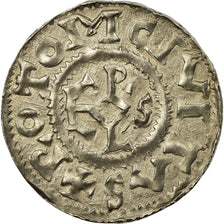 Monnaie, France, Monastère Saint-Ouen, Denier, Rouen, TTB+, Argent, Prou:394