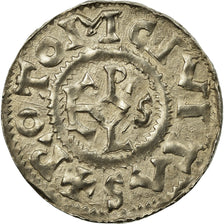 Moneda, Francia, Monastère Saint-Ouen, Denarius, Rouen, MBC+, Plata, Prou:394