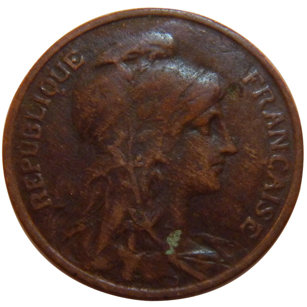 FRANCE, Dupuis, 5 Centimes, 1911, Paris, KM #842, VF(30-35), Bronze, 25.1,...