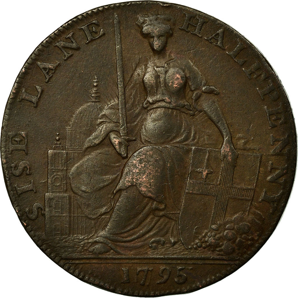 Coin, Great Britain, Middlesex, T & R Davidson, Halfpenny Token, 1795
