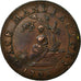 Münze, Großbritannien, Middlesex, J Moore, Halfpenny Token, 1795, SS, Kupfer