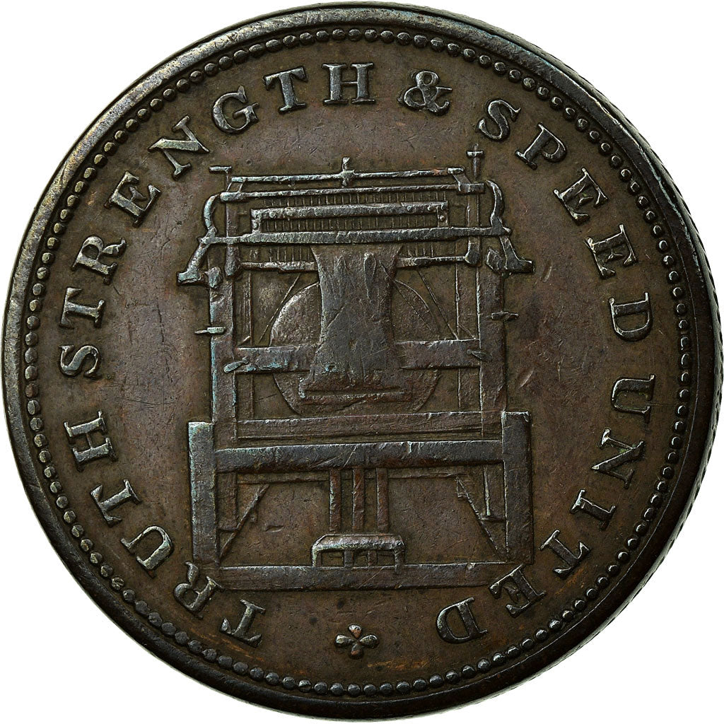 Coin, Great Britain, Robert Romanis, Halfpenny Token, 1814, London, EF(40-45)
