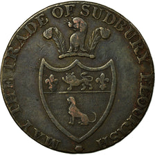 Coin, Great Britain, Suffolk, Halfpenny Token, 1793, Sudbury, VF(30-35), Copper