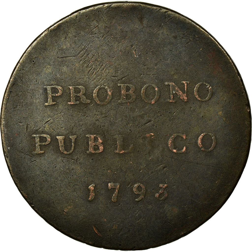 Coin, Great Britain, Suffolk, Halfpenny Token, 1793, Sudbury, VF(30-35), Copper