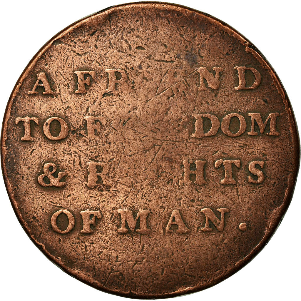 Coin, Great Britain, Middlesex, Erskine & Gibbs, Halfpenny Token, VF(20-25)