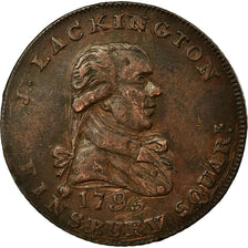 Coin, Great Britain, Middlesex, J Lackington, Halfpenny Token, 1795, EF(40-45)