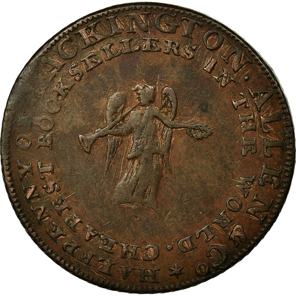 Coin, Great Britain, Middlesex, J Lackington, Halfpenny Token, 1795, EF(40-45)