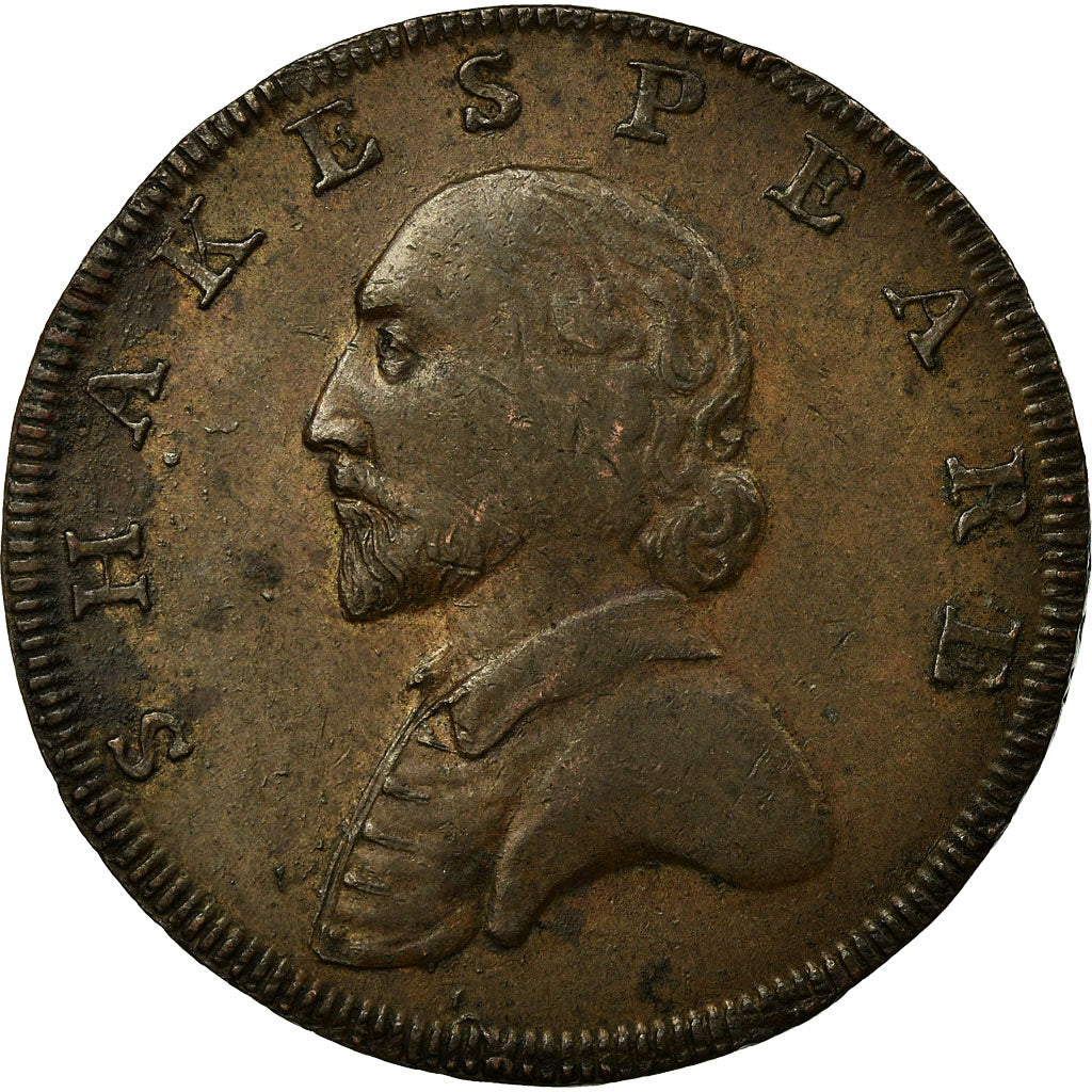 Coin, Great Britain, Warwickshire, Shakespeare, Halfpenny Token, 1790