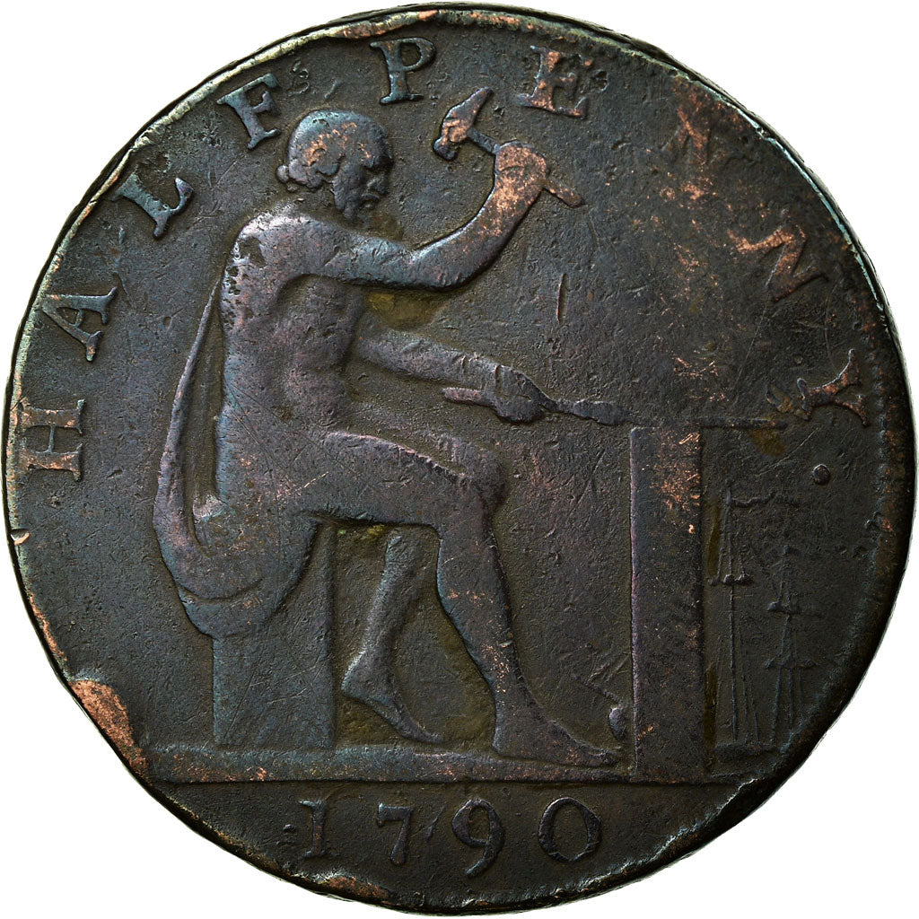 Coin, Great Britain, Warwickshire, John Wilkinson, Halfpenny Token, 1790