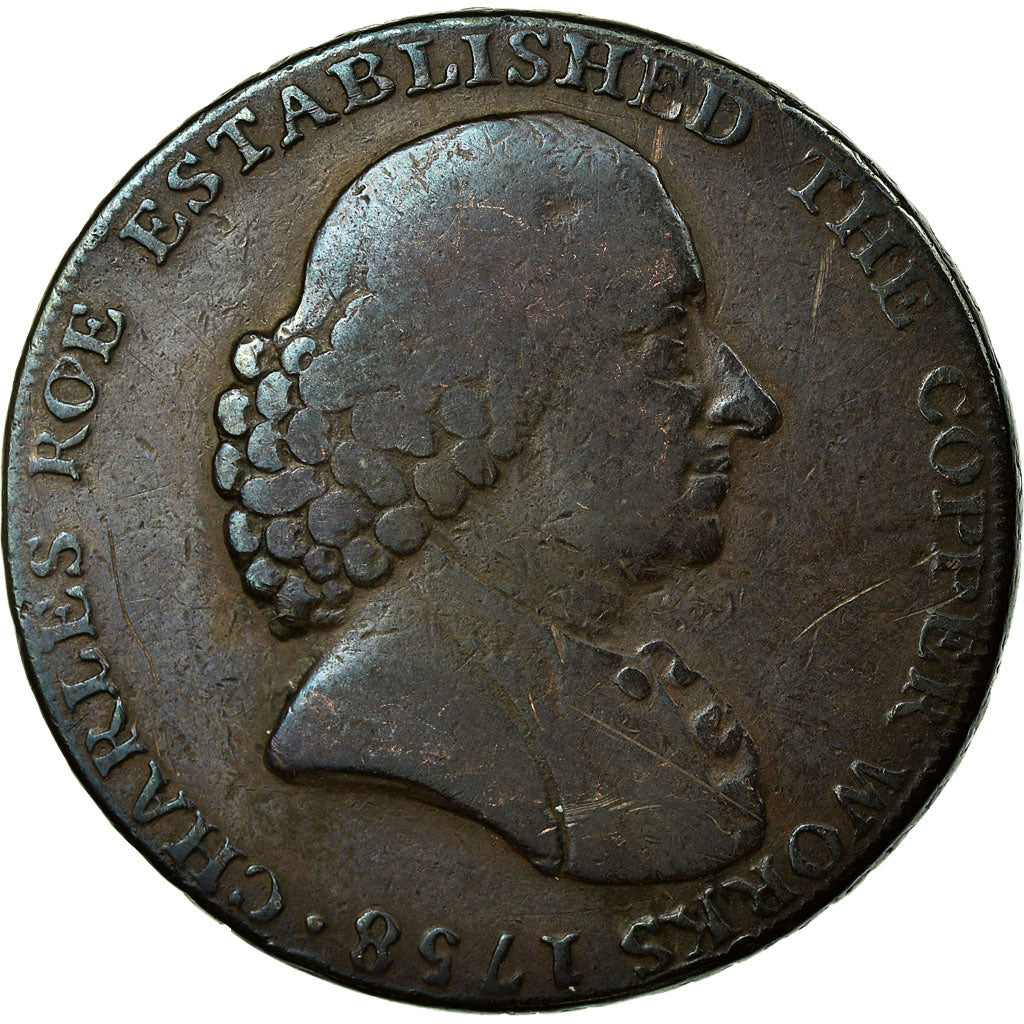 Coin, Great Britain, Cheshire, Halfpenny Token, 1791, Macclesfield, VF(20-25)