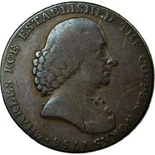Coin, Great Britain, Cheshire, Halfpenny Token, 1791, Macclesfield, VF(20-25)