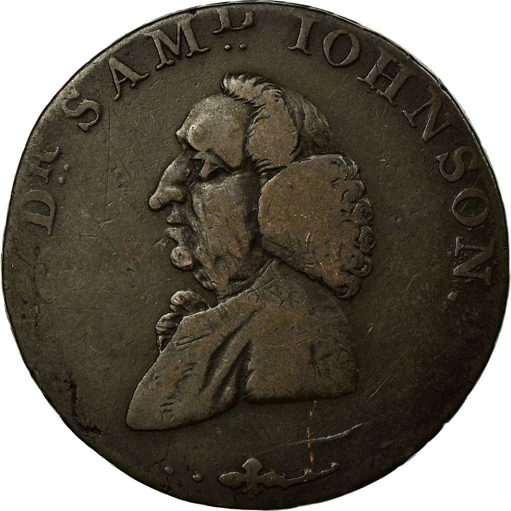 Coin, Great Britain, Staffordshire, Halfpenny Token, 1797, Lichfield, VF(20-25)