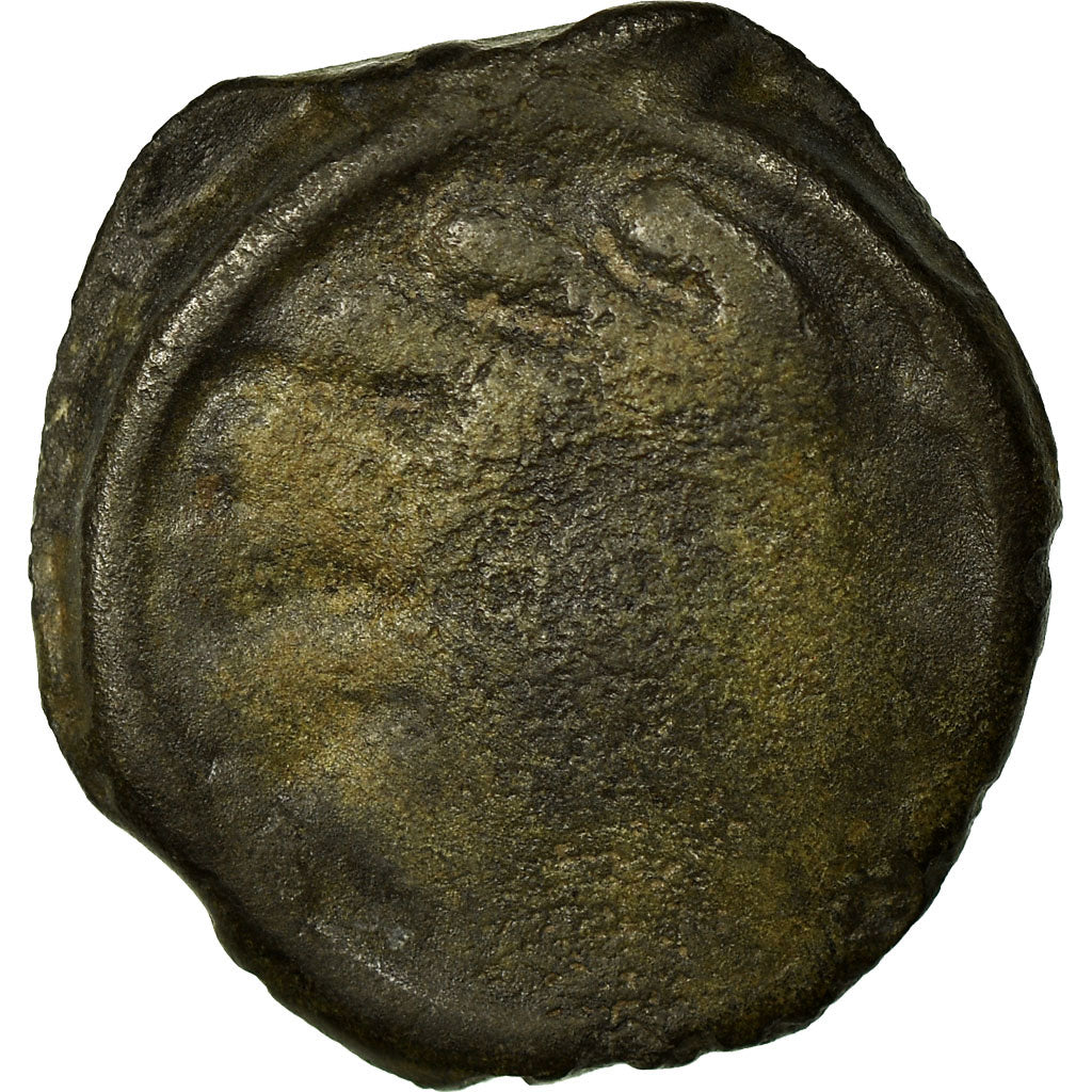 Monnaie, Sénons, Potin à la tête d'indien, B, Potin, Delestrée:2640