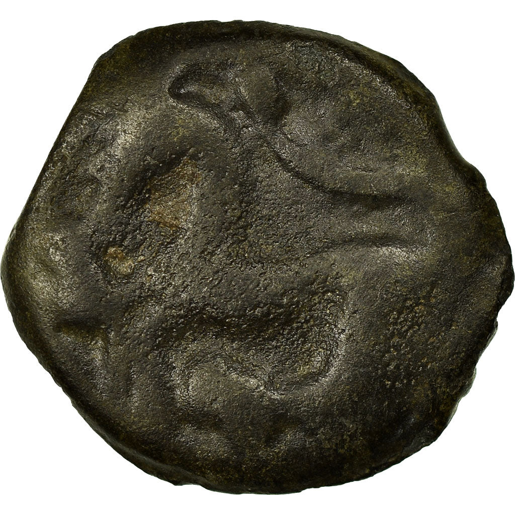 Monnaie, Sénons, Potin à la tête d'indien, B, Potin, Delestrée:2640