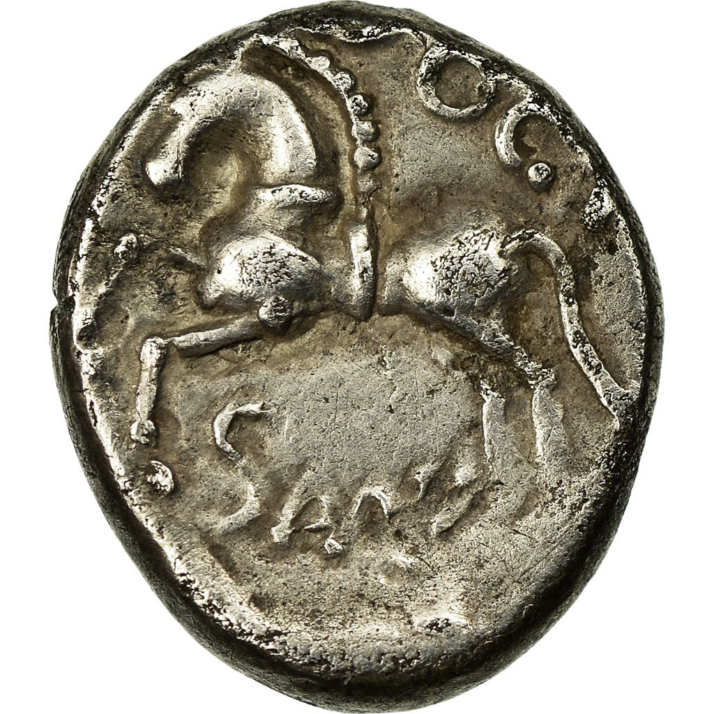 Coin, Sequani, Quinarius or Denarius Q.DOCI, EF(40-45), Silver, Delestrée:3245