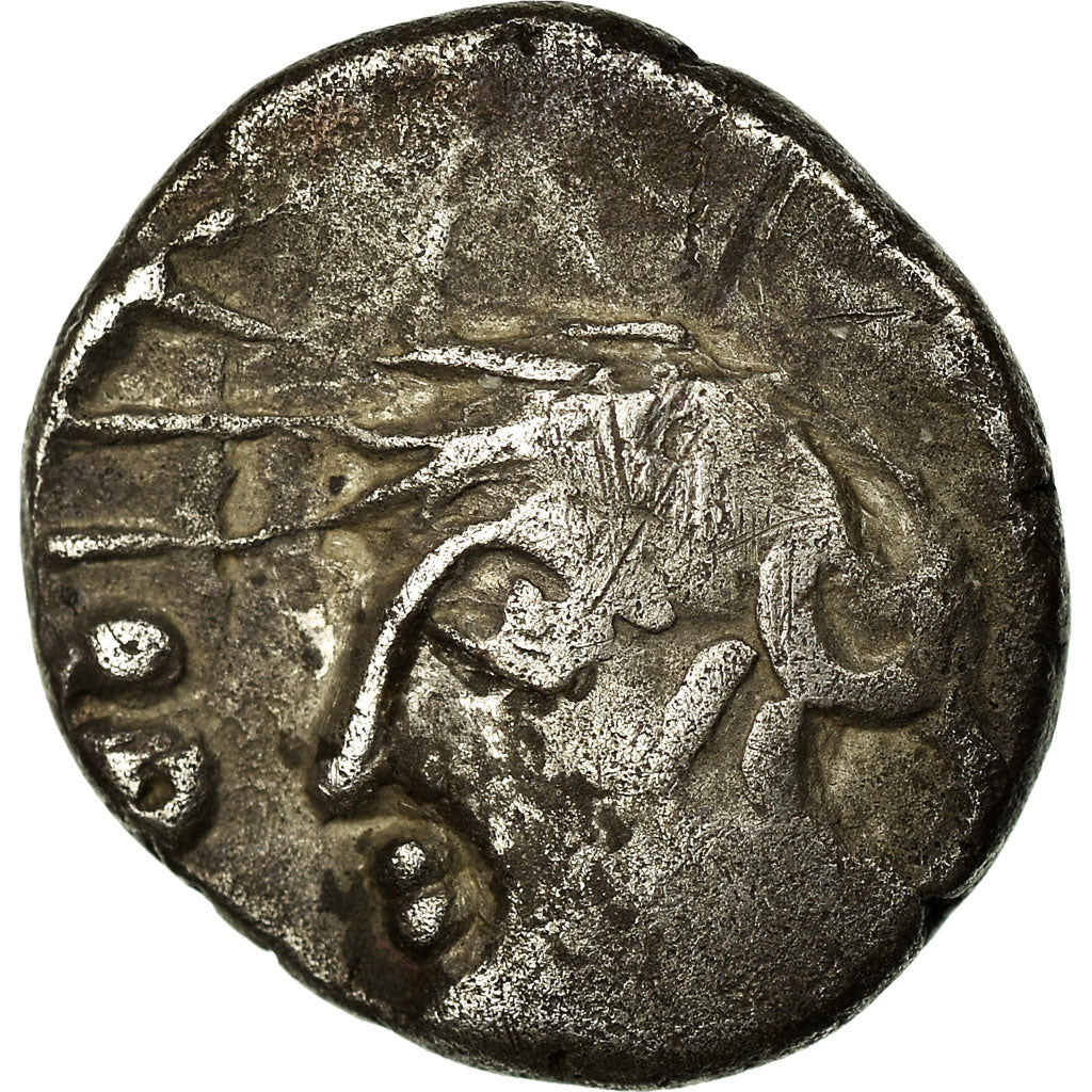 Coin, Sequani, Quinarius or Denarius Q.DOCI, VF(30-35), Silver, Delestrée:3245