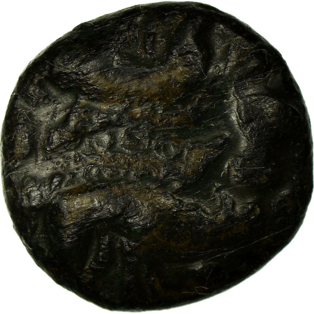 Coin, Ambiani, Bronze aux sanglier affrontés Æ, VF(20-25), Bronze, Delestrée:464