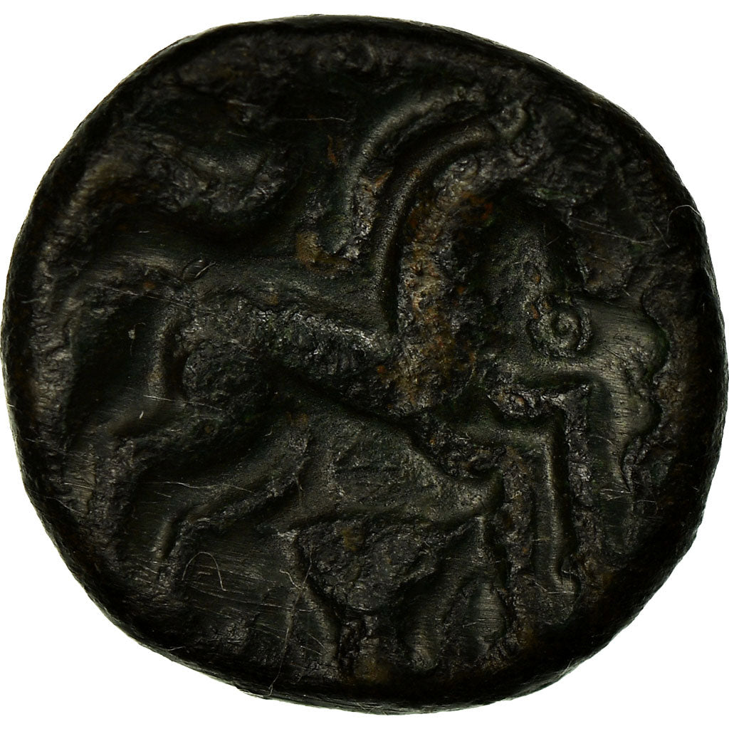 Coin, Ambiani, Bronze aux sanglier affrontés Æ, VF(20-25), Bronze, Delestrée:464