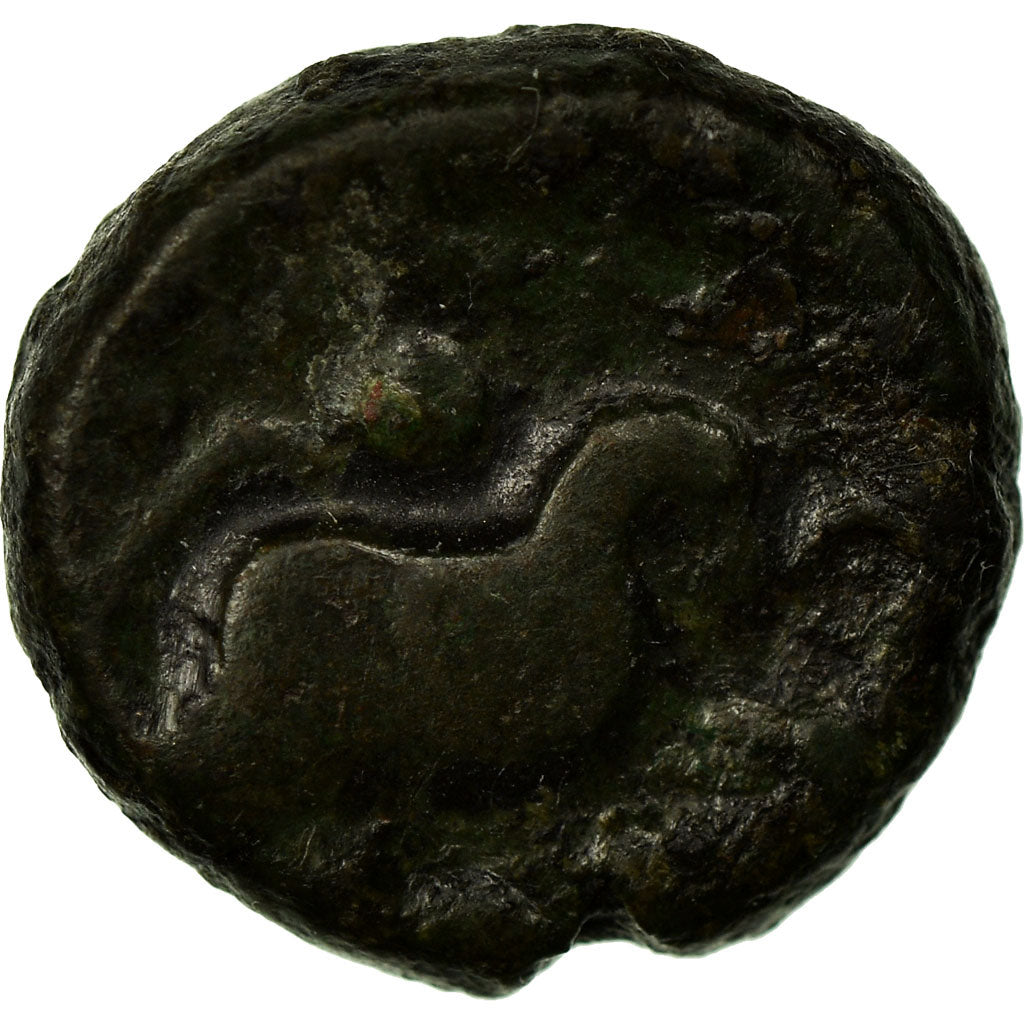 Coin, Nervii, Bronze au Rameau Æ, VF(30-35), Bronze, Delestrée:633