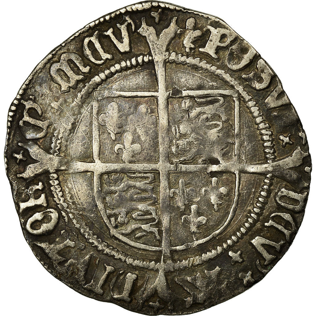 Moneta, Gran Bretagna, Henry VIII, Groat, 1538-1541, London, MB+, Argento