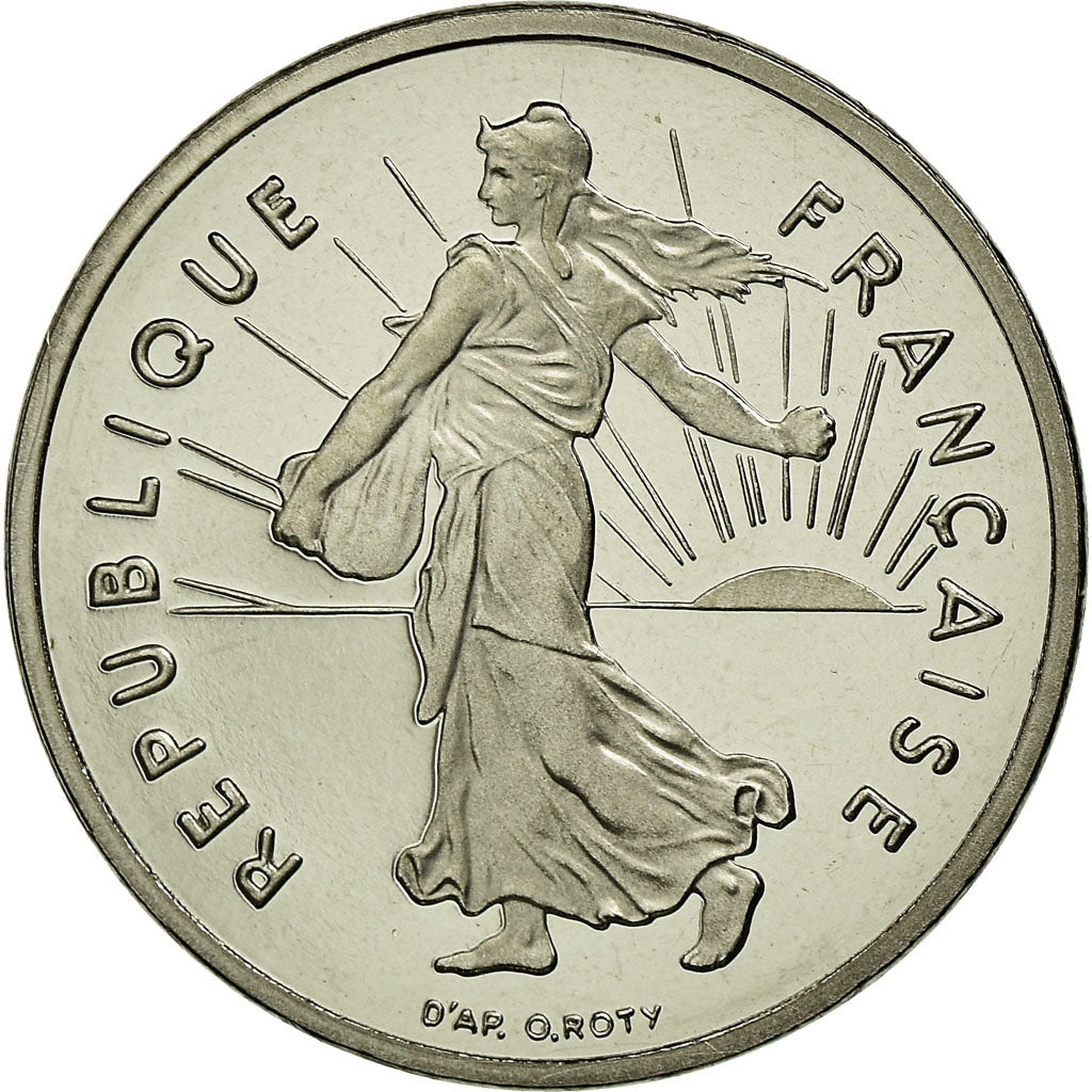Moneta, Francia, Semeuse, 1/2 Franc, 1999, Proof, FDC, Nichel, KM:931.2