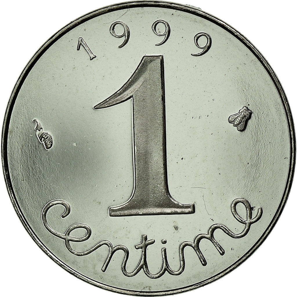Moneda, Francia, Épi, Centime, 1999, Paris, Proof, FDC, Acero inoxidable