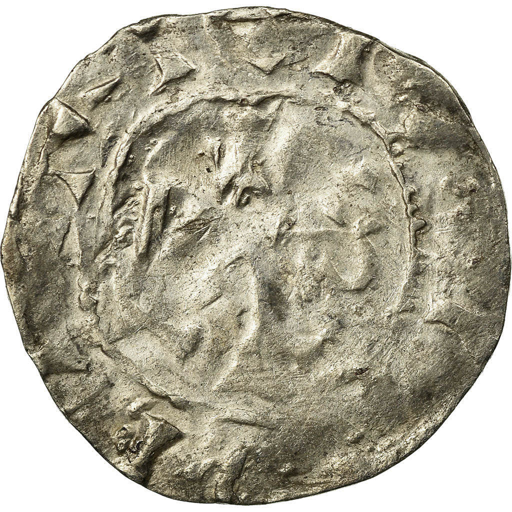 Coin, France, Picardie, Anonymous, Denarius, Amiens, VF(30-35), Silver