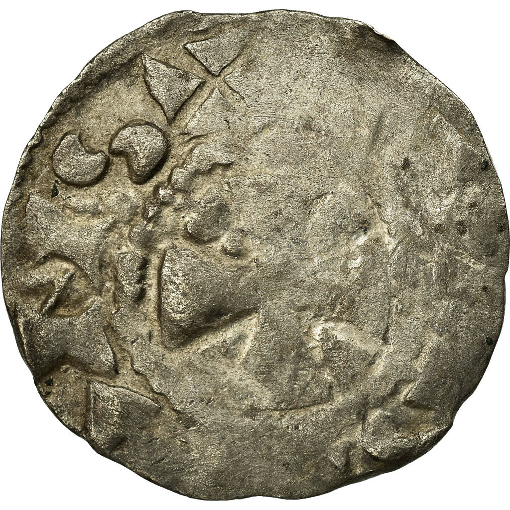 Moneta, Francia, Picardie, Anonymous, Denarius, Amiens, MB, Argento