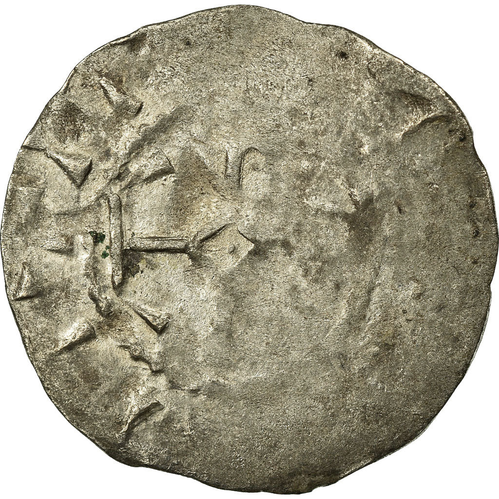 Moneta, Francia, Picardie, Anonymous, Denarius, Amiens, MB, Argento