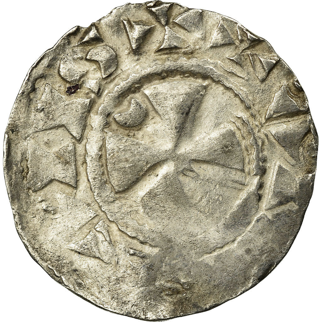 Coin, France, Picardie, Anonymous, Denarius, Amiens, VF(20-25), Silver
