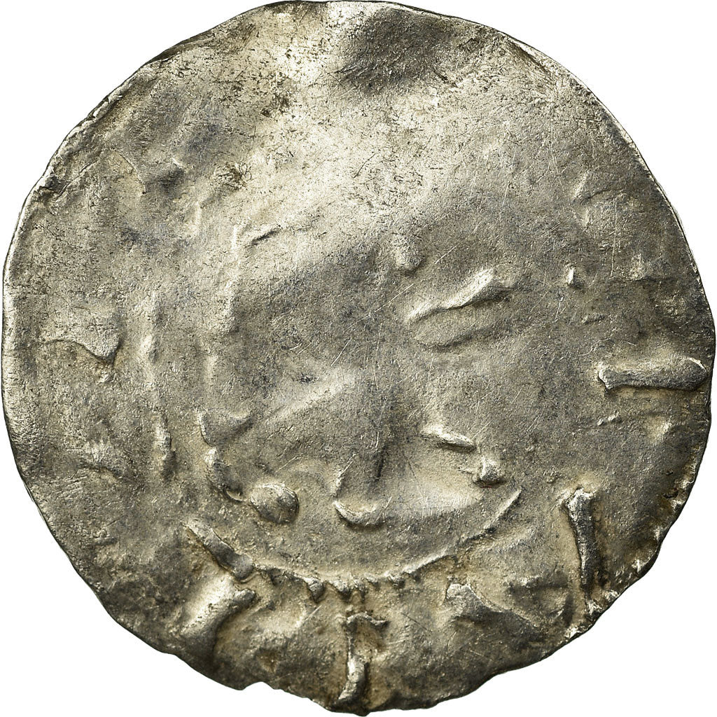 Coin, France, Picardie, Anonymous, Denarius, Amiens, VF(20-25), Silver