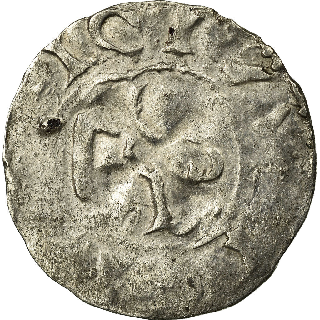 Coin, France, Picardie, Anonymous, Denarius, Amiens, VF(20-25), Silver