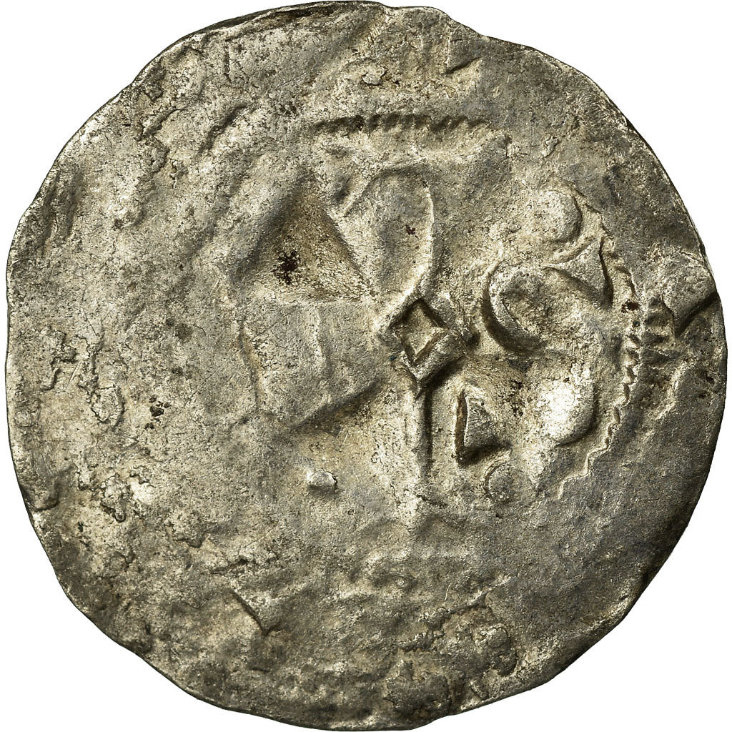Coin, France, Picardie, Anonymous, Denarius, Amiens, VF(20-25), Silver