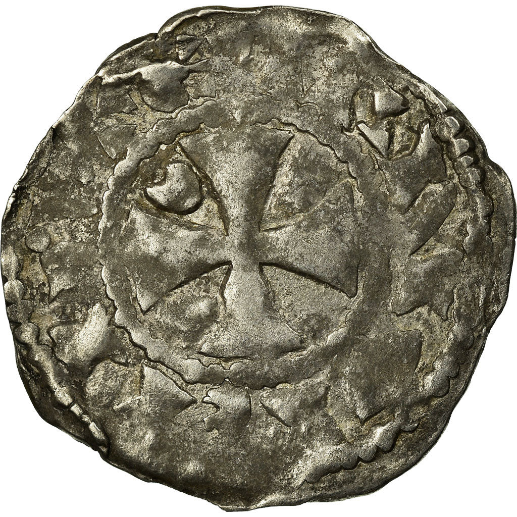 Coin, France, Picardie, Anonymous, Denarius, Amiens, VF(20-25), Silver