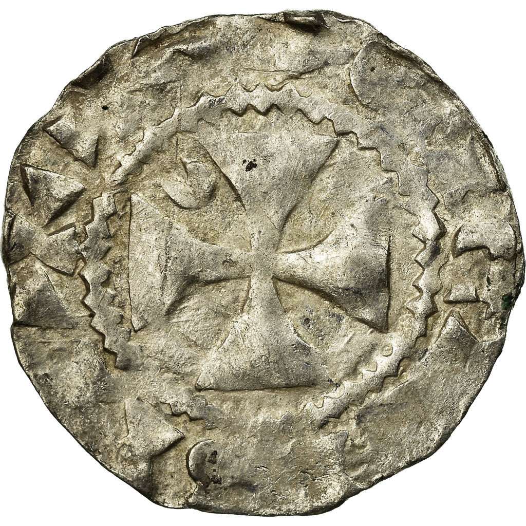 Münze, Frankreich, Picardie, Foulques II, Denarius, 1031-58, Amiens, S, Silber