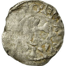 Coin, France, Picardie, Gautier II, Obol, 986-1027, Amiens, VF(20-25), Silver