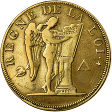 Coin, France, Essai au module de 1 Decime, Essai, 1793, Paris, EF(40-45), Bronze