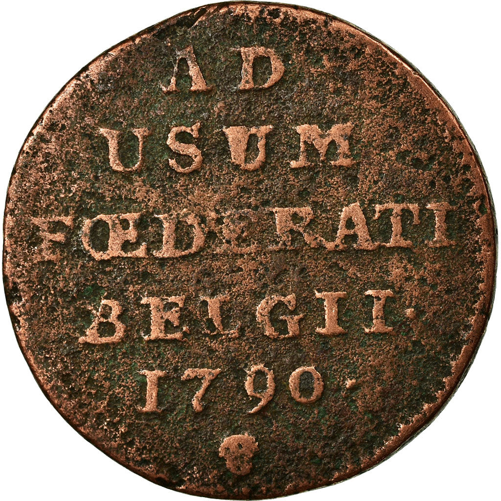 Coin, AUSTRIAN NETHERLANDS, Liard, Oord, 1790, Brussels, F(12-15), Copper, KM:44
