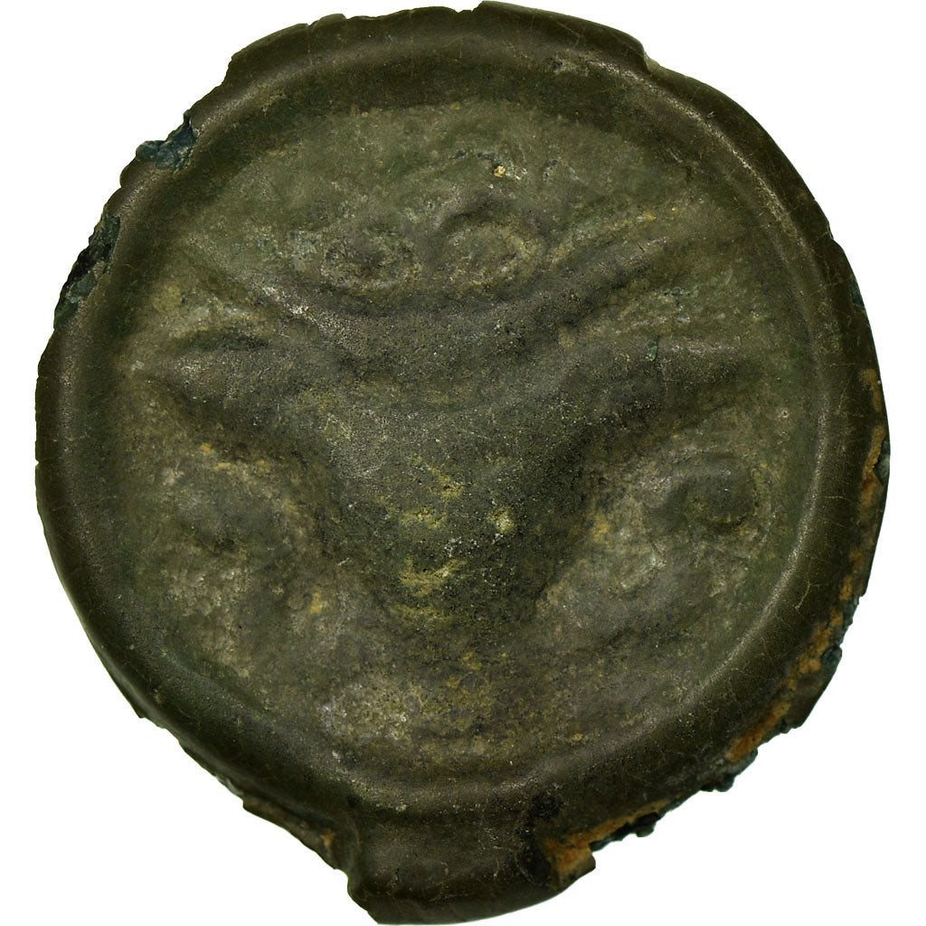 Munten, Remi, Potin au bucrane, ZF, Potin, Delestrée:221