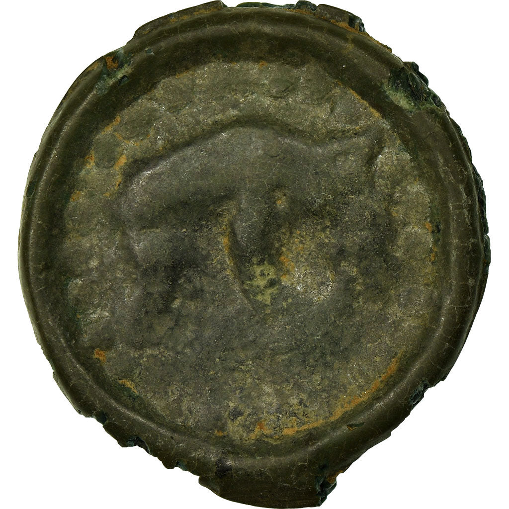 Munten, Remi, Potin au bucrane, ZF, Potin, Delestrée:221